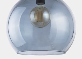 Lustră pe cablu CUBUS 1xE27/60W/230V albastră