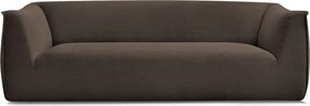 Canapea maro cu tapițerie din catifea reiată 242 cm Giorgia – Bobochic Paris