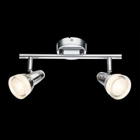 Globo 56134-2 - Spot LED ALASKA 2xLED/4W/230V crom lucios