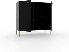 Comodă cu diua usi, 100x41x95, Tili System, ADRK Furniture (Culoare: Eucalipt / Eucalipt)