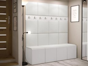 Mobilier Hol Timothy V (Alb + piele ecologică Soft 017). 1059937