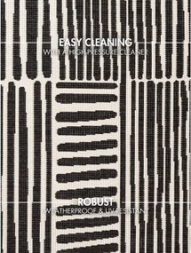 Covor pentru exterior și interior negru/crem rotund ø 200 cm Haringey Bounds – Ted Baker