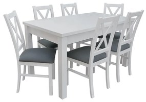 Set de sufragerie pentru 6 persoane Fern (Alb) (Granada 2725). 1058642