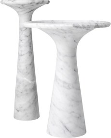 Masuta auxiliara design LUX din marmura Pompano low 113749 HZ