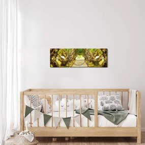 Tablou - Tunel viu din plumeria (cu ceas) (90x30 cm)
