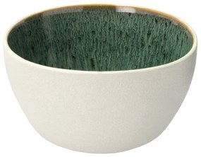 Bol alb/verde din gresie 400 ml Gastro White/Green – Bitz