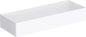 Etajera otel inoxidabil Omnires Uni 30 cm finisaj alb mat