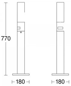 Lampă LED de exterior cu senzor STEINEL 69476 GL 65 S LED/8,7W/230V IP44 3000K
