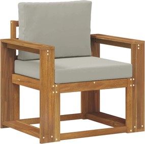 vidaXL Canapea de exterior Lemn de acacia solid și poliester