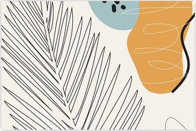 Tablou - Ilustrație de frunze (90x60 cm)