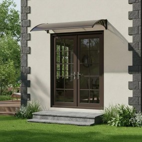 Intrare acoperiș policarbonat peste ușă - fum Šírka: 100 cm | Dĺžka: 120 cm
