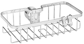 Raft pentru baie argintiu autoadeziv din oțel inoxidabil Floresta – Wenko