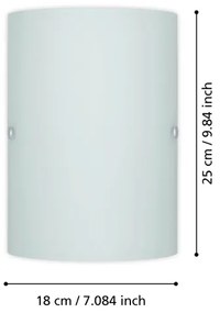 EGLO 85979 - Corp de iluminat perete TROY 3 1x14/60W