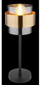 Veioza, lampa de masa design modern MILLEY negru, auriu