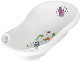 Cădiță bebe Hippo Keeeper 84 cm - alb