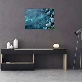 Tablou - Pietre în formă de inimă (70x50 cm)