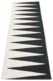 Covor tip traversă pentru interior și exterior alb-negru 70x250 cm Vivi Black – Pappelina
