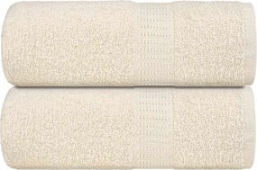 vidaXL Prosoape de oaspeți, FROGN, 2 buc., crem, 30x50 cm, 360 g/m²