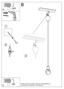 Corp de iluminat gri ø 5 cm Rene – Nice Lamps