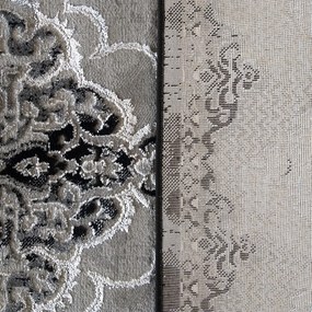 Covor negru elegant în stil vintage Lăţime: 80 cm | Lungime: 150 cm