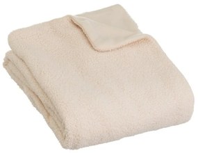 Pătură bej din material bouclé 160x130 cm Sherpa – Casa Selección