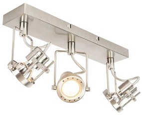 Spotlight industrial din oțel cu 3 lumini rotative și reglabile - Suplux