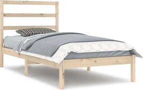 vidaXL Cadru de pat fără saltea, 90x200 cm, lemn masiv pin