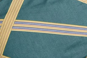 Lenjerie de pat din bumbac verde GAITAN + husa de perna 40 x 50 cm gratuit