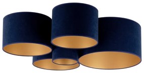 Duolla - Plafonieră ROLLER PENTO 5xE27/60W/230V albastru