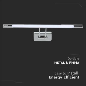 Aplică LED pentru oglindă LED/13W/230V 3000K 64cm crom
