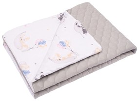 Paturica matlasata cu doua fete 100x75 cm Kidizi Velvet Sweet Dreams