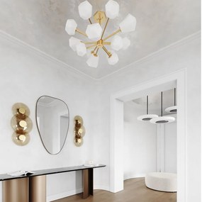 Aplica de perete LUX Sticla, Fumurie, Otel, GRISTON PI1892103-AGB-CE HVL