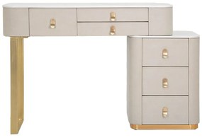 Masă consolă bej-auriu 40x120 cm Beauty – Mauro Ferretti