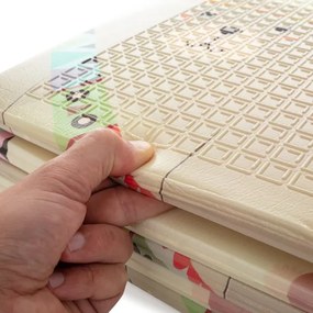 Covoraș de joacă pliabil CAMPY ELEPHANT&FOX PETITE&MARS