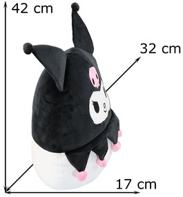 Perna Squish Kuromi, 32 x 17 x 42 cm