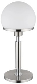 Veioza/Lampa de masa design modern HAKU nickel/opal