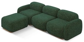 Colțar modular verde închis (cu colț variabil) Ailani – Makamii