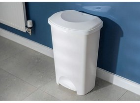 Coș de gunoi negru cu pedală din plastic 50 l – Addis