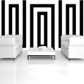 Fototapet - Labirintul alb negru (254x184 cm), în 8 de alte dimensiuni noi