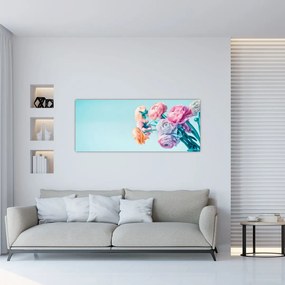 Tablou - Flori în vază (120x50 cm)