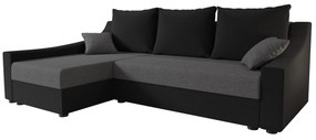 Colțar Opal L (Negru + Gri) (S). 1062119