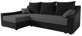 Colțar Opal L (Negru + Gri) (S). 1062119