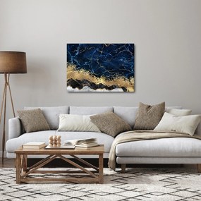 Tablou - Marmură albastru închis (70x50 cm)