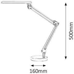 Veioză LED Rabalux 4408 Colin, negru