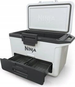 Lada frigorifica Ninja FrostVault FB151EUWH, 47 l, Pasiva, 80 doze, Pastreaza gheata pana la 6 zile, Compartiment uscat, Alba