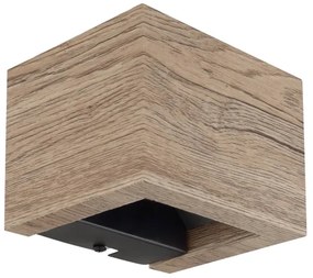 Aplică LED Globo 15553W1W ALINA LED/8W/230V maro