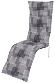 Pernă pentru scaun de grădină gri pentru șezlong 52x170 cm Stoke – Sun Garden