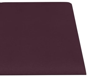 Panouri de perete, 12 buc., violet, 60x15 cm, textil, 1,08 m   12, Violet, 60 x 15 cm