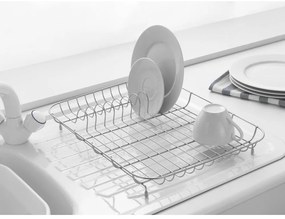 Scurgător cromat pentru veselă Addis, 43 x 33 x 7 cm