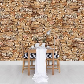 Fototapet - Stone Wall Rock (254x184 cm)
